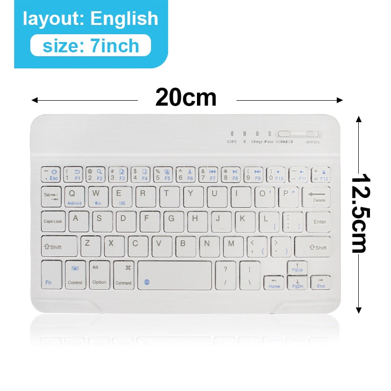 Mini Wireless Keyboard Bluetooth Keyboard For ipad Phone Tablet Russian Spainish Rechargeable keyboard For Android ios Windows