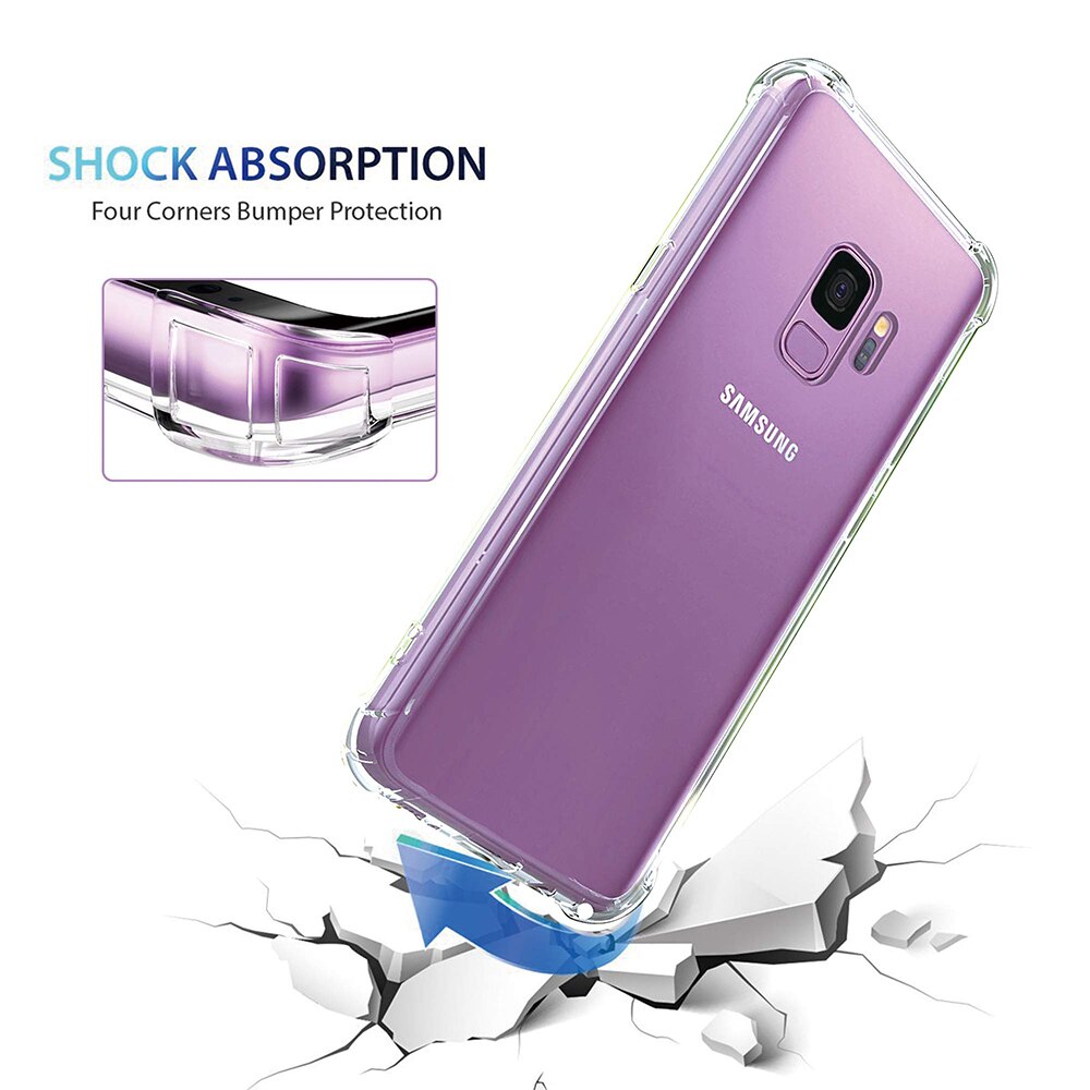 Shockproof Case for Samsung Galaxy S7 S8 S9 Plus Silicone Phone Cases on for Samsung Galaxy S7 Edge Back Cover