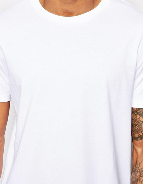 Load image into Gallery viewer, 2022 Brand Mens T-Shirt White Long Hip Hop StreetWear Men T Shirt Extra Long Length Tee Tops Longline For Male Clothing Tshirts
