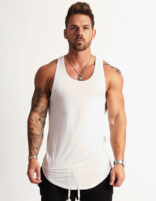 Load image into Gallery viewer, 2020 Gym Workout Sleeveless Shirt Tank Top Men Bodybuilding Clothing Fitness Mens Sportwear Vests Muscle Men Tank Tops
