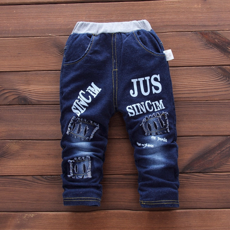 New Baby Boys Clothing Set Girls Cute Suits Denim Jeans Coat T-Shirt Pants 3PCS Star Outfit Toddler Kids Casual Cool Outerwear