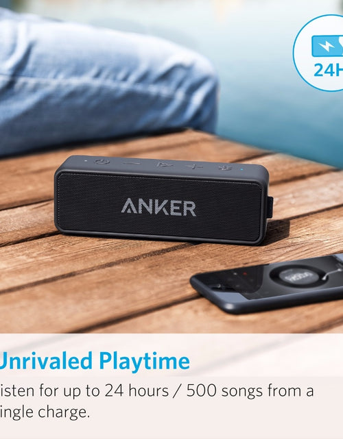 Load image into Gallery viewer, Anker Soundcore 2 Portable Wireless Bluetooth Speaker Better Bass 24-Hour Playtime 66ft Bluetooth Range IPX7 Water Resistance
