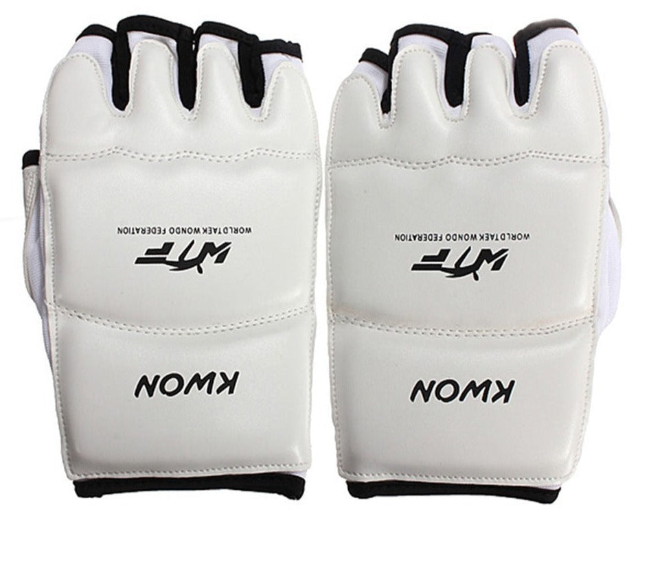 Half Finger Boxing Gloves PU Leather MMA Fighting Kick Boxing Gloves Karate Muay Thai Training Workout Gloves Kids Men