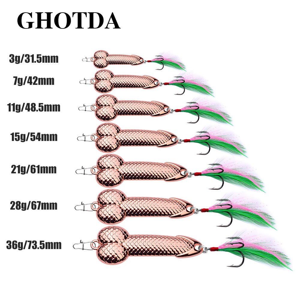 Metal Spinner 3g, 7g, 11g, 15g, 21g, 28g, 36g Black Gold Bass Pike  Fishing Lure Fishing Tackle