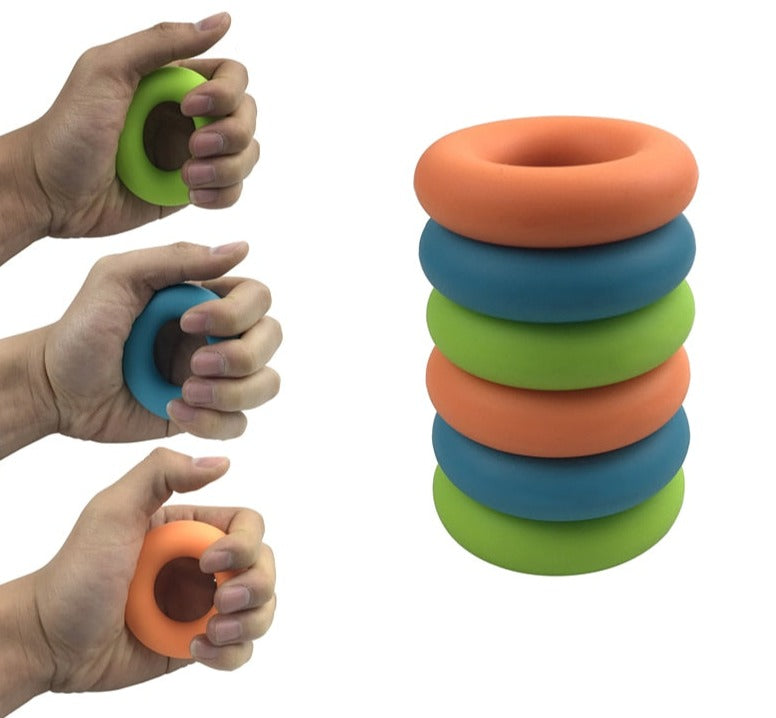 Fitness 30lb  40lb 50lb Strength Hand Grip Muscle Power Training Silicone Easy Carrier Hand Grips Fitness Silico Ring Exerciser