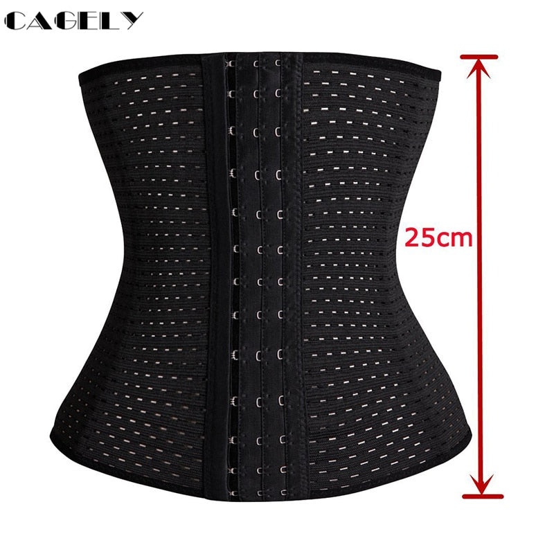 Womens Waist Trainer Cincher Body Shaper Underwear Lingerie Tummy Slim Belt Postpartum Control Underbust Steel Boned Corset