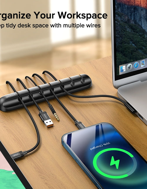 Load image into Gallery viewer, Cable Organizer Management Wire Holder Flexible USB Cable Winder Tidy Silicone Clips For Mouse Keyboard Earphone Protector
