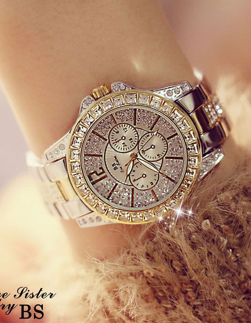 Load image into Gallery viewer, 2023 Women Watches Quartz Diamond Luxury Watch Fashion Top Brand Wristwatch Fashion Watch Ladies Crystal Jewelry Rose Gold Watch
