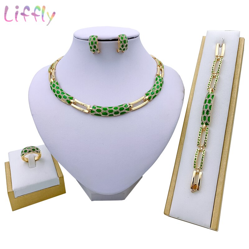 Dubai Costume Jewelry Sets for Women Luxury Bridal Nigerian Wedding African Beads Jewelry Set New Design