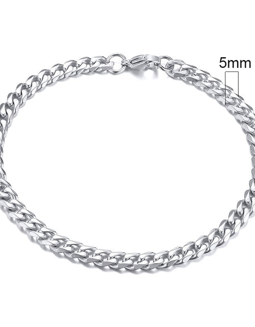 Load image into Gallery viewer, 3-11mm Chunky Miami Curb Chain Bracelet for Men, Stainless Steel Cuban Link Chain Wristband Classic Punk Heavy Male Jewelry
