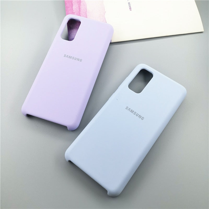 Samsung S20 Plus Ultra 5G Silicone Cover Original Liquid Silicone Case Shell For Galaxy S20+ S20U S20FE Back Cover With Box