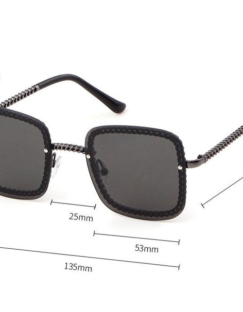 Load image into Gallery viewer, Vintage NO Chain Sunglasses Women Square Frame 2019 Luxury Brand Design Retro Rimless Sun Glasses Lady Female Shades S017
