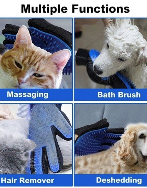 Load image into Gallery viewer, Cat gloves Pet Dog brush Cat Self Grooming shedding Glove Dog Bath Cat cleaning Supplies Pet Glove Dog Accessories
