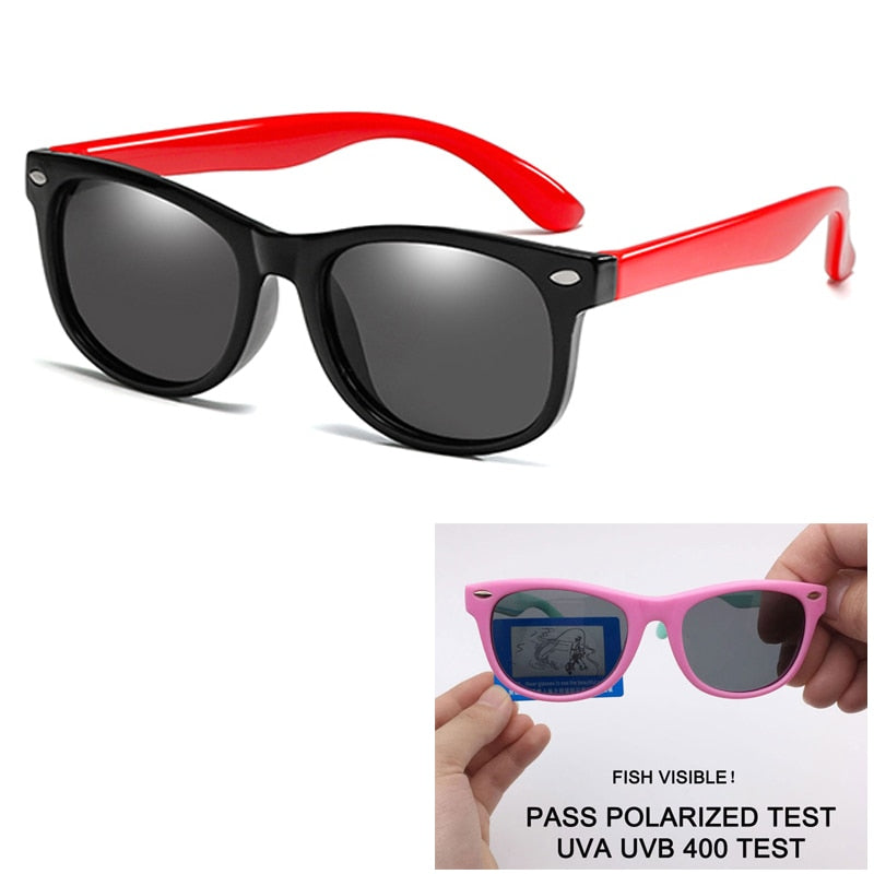 Kids Polarized Sunglasses TR90 Boys Girls Sun Glasses Silicone Safety Glasses Gift For Children Baby UV400 Eyewear