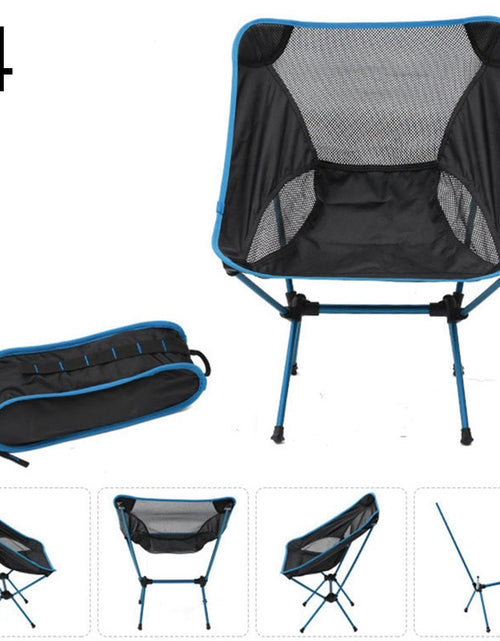 Load image into Gallery viewer, Detachable Portable Folding Moon Chair Outdoor Camping Chairs Beach Fishing Chair Ultralight Travel Hiking Picnic Seat Tools
