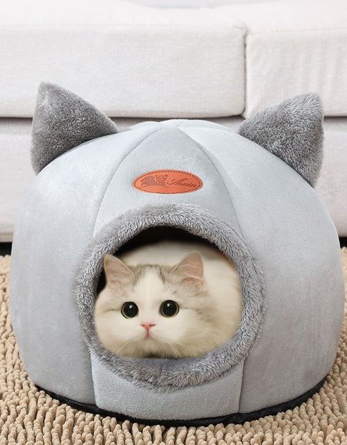 Load image into Gallery viewer, New Deep Sleep Comfort In Winter Cat Bed Iittle Mat Basket Small Dog House Products Pets Tent Cozy Cave Nest Indoor Cama Gato
