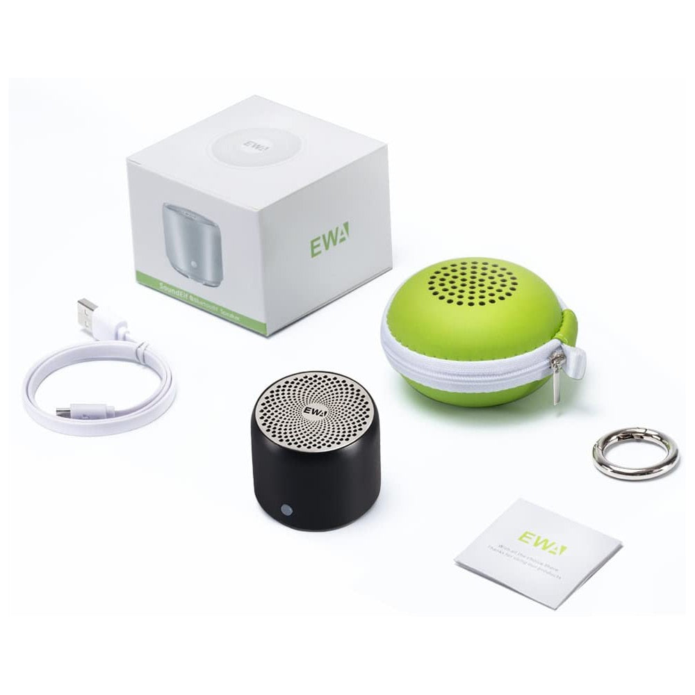 Mini Bluetooth Speaker with Custom Bass Radiator, IPX7 Waterproof, Super Portable Speakers, Travel Case Packed