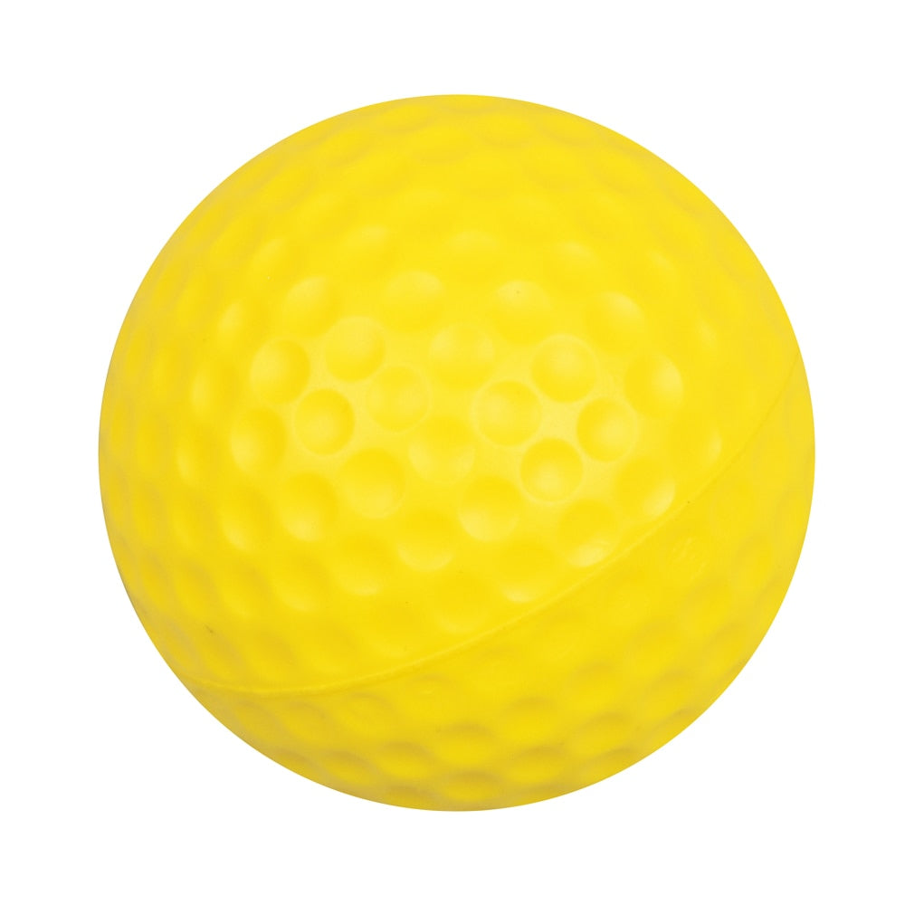 10pcs/pack Soft Indoor Practice PU Yellow Golf Balls Training Aid H8876 Free Shipping Drop Shipping Wholesale