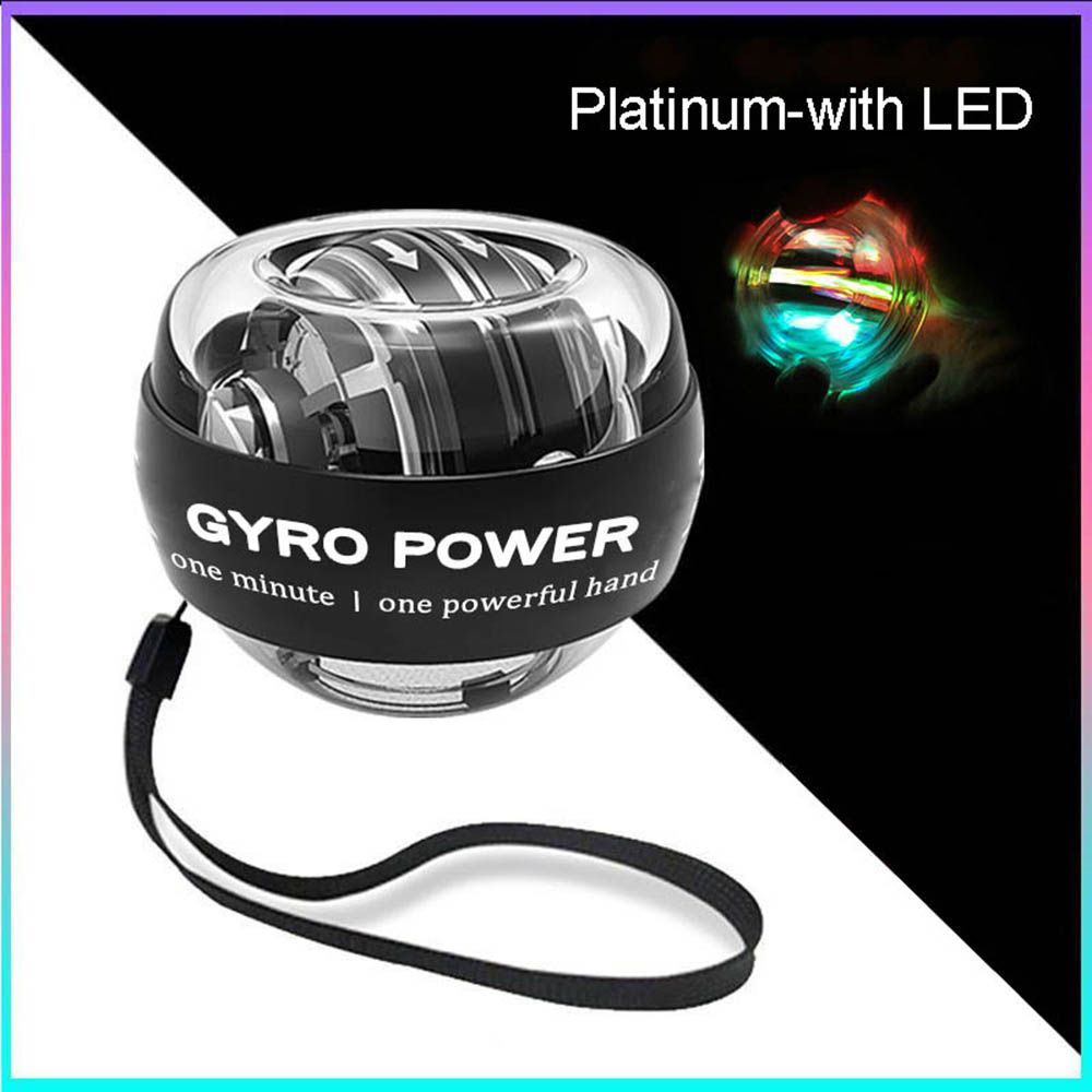 LED Gyroball Wrist Power Hand Ball Self-starting Gyro ball 2000kg Powerball Arm Hand Muscle Force Trainer  Exercise Strengthener