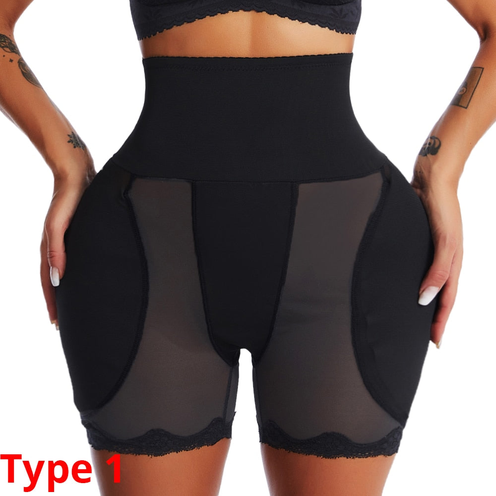 Shapewear Padded Hip Butt Lifter Panties High Waist Trainer for Women Tummy Control Body Shaper Hip Enhancer Thigh Slim