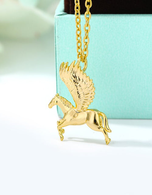 Load image into Gallery viewer, Stainless Steel Pegasus Necklace For Women Men Goth Gold Color Necklace Pendant 2020 Fashion Choker Boho Jewerly Christmas Gift
