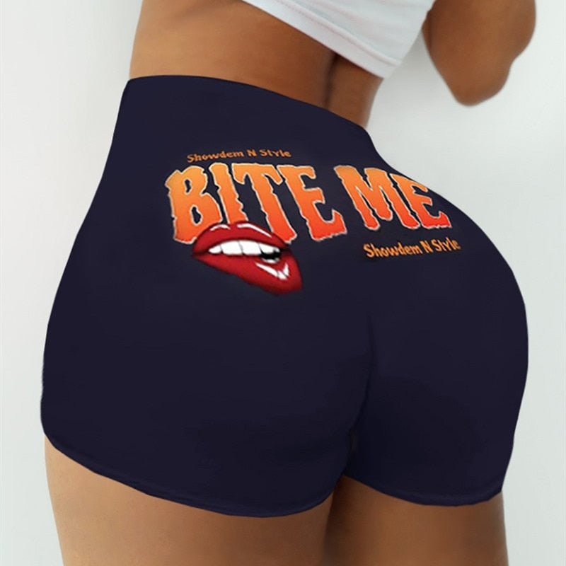 Women Hot Sale Printed Shorts In The 2021summer Casual High Waist Motorcycle Shorts Sexy Cute Sports Fitness Shorts Dropshipping