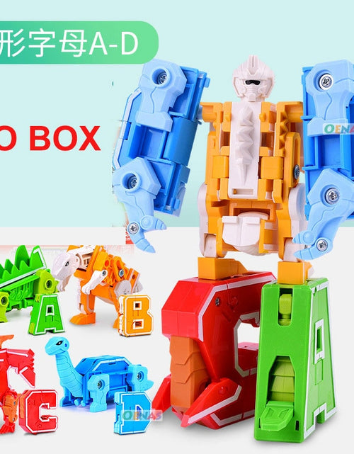 Load image into Gallery viewer, Educational Assemble Robots Transformation Building Blocks Action Figure Car Model Deform Number Letters Alphabet Math Toys
