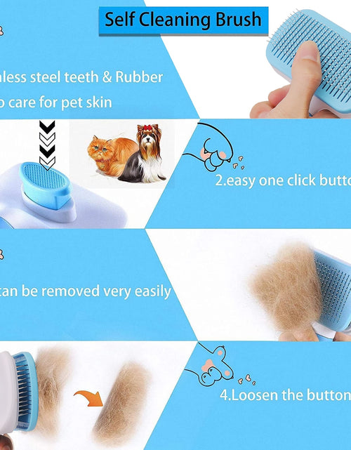 Load image into Gallery viewer, Dog Hair Remover Brush Cat Dog Hair Grooming And Care Comb For Long Hair Dog Pet Removes Hairs Cleaning Bath Brush Dog Supplies
