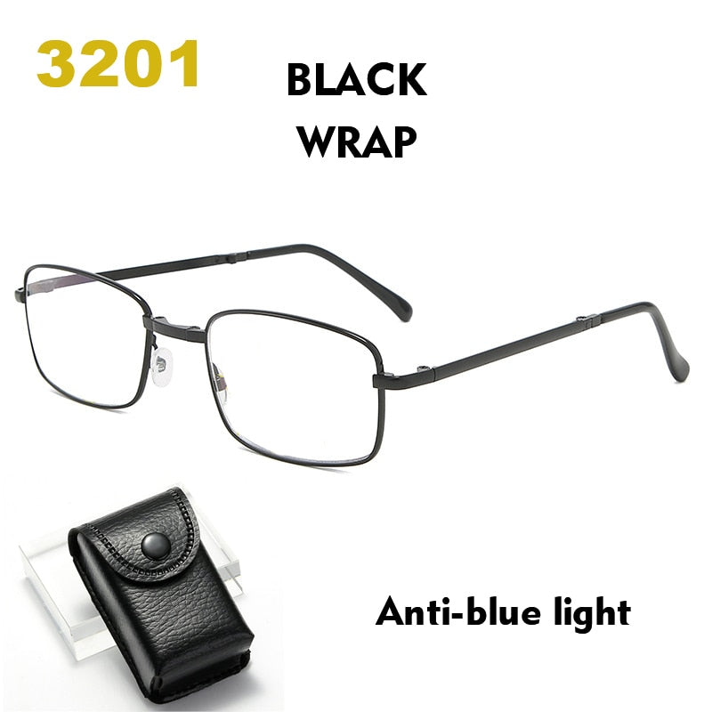 Folding Glasses for Elderly Anti Blue Light Reading Glasses Men Progressive Multifocal Reading Glasses Women Presbyopia