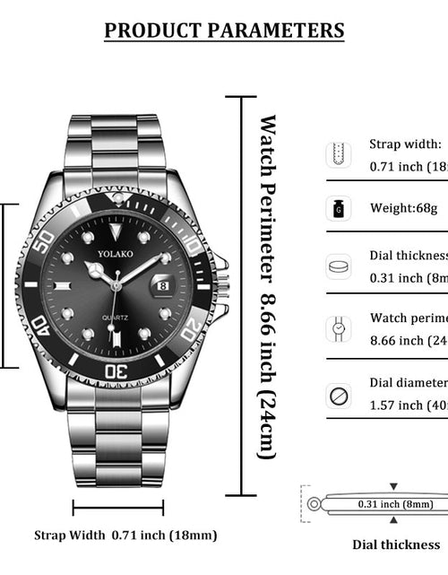 Load image into Gallery viewer, Men Watch New Luxury Business Watch Men Waterproof Date Green Dial Watches Fashion Male Clock Wrist Watch Relogio Masculino
