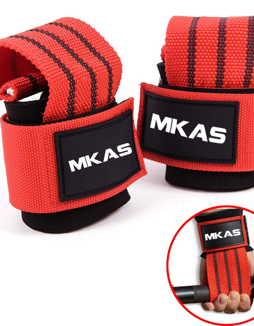 Load image into Gallery viewer, Power Lifting Straps WeightLifting Gym Gloves Deadlift Wrist Straps Hand Palm Assist Gear For Pull Up Bar Barbell Dumbbell Train
