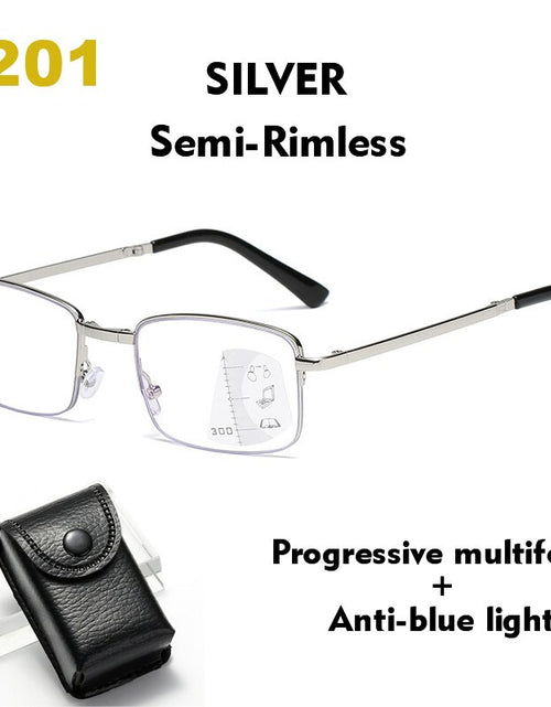 Load image into Gallery viewer, Folding Glasses for Elderly Anti Blue Light Reading Glasses Men Progressive Multifocal Reading Glasses Women Presbyopia
