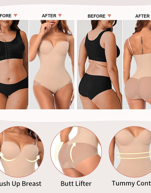 Load image into Gallery viewer, Body Shapewear Bodysuit With Cup Compression Shapers For Women Belly Sheath Waist Trainer Reductive Slimming Underwear Corset
