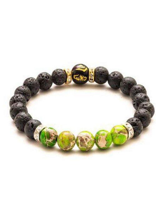 Load image into Gallery viewer, Beads Bracelet for Men Natural Volcanic Stone Bead Tibetan Buddha chakra Lava Stone Diffuser Bracelets Men Fashion New Jewelry
