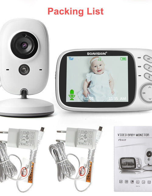 Load image into Gallery viewer, Video Baby Monitor 2.4G Wireless With 3.2 Inches LCD 2 Way Audio Talk Night Vision Surveillance Security Camera Babysitter
