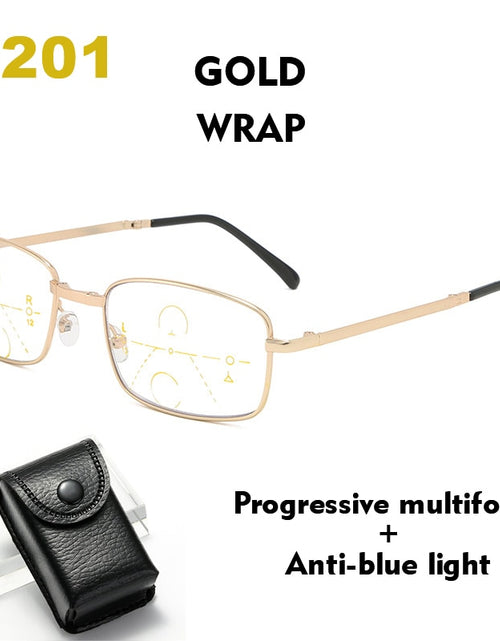 Load image into Gallery viewer, Folding Glasses for Elderly Anti Blue Light Reading Glasses Men Progressive Multifocal Reading Glasses Women Presbyopia
