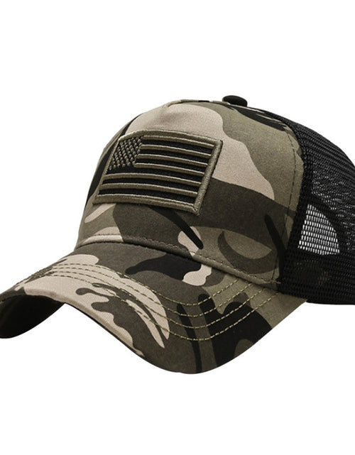 Load image into Gallery viewer, Flag Embroidery Hat Thin Blue Line Flag Tactical Hats men army cap Outdoor Sport Cycling Running hiking Hats
