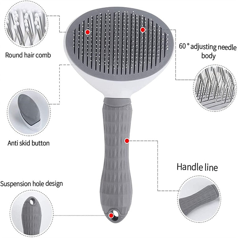 Cat Comb Dog Hair Brush Grooming And Care Cat Brush Stainless Steel Comb For Long Hair Dog Supplies With Dogs Cats Nail Clippers