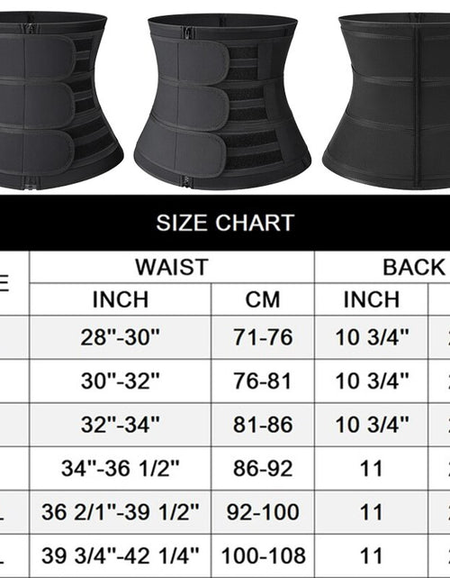 Load image into Gallery viewer, Men Body Shaper Neoprene Sauna Workout Waist Trainer Trimmer Belt for Weight Loss Sweat Belly Belt with Double Straps Shapewear
