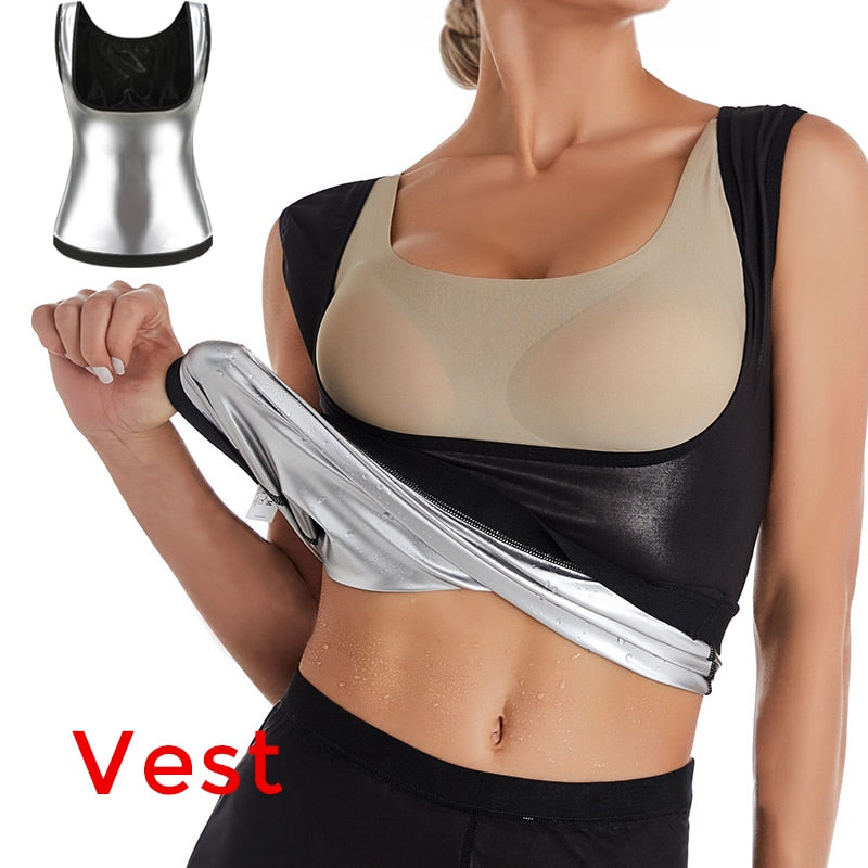 Women Sauna Shaper Shirt Thermo Sweat Tank Top Slimming Women Shapewear Waist Trainer Corset Gym Fitness Hot Workout Shirts