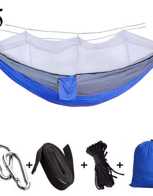 Load image into Gallery viewer, Portable Outdoor Camping Hammock 1-2 Person Go Swing With Mosquito Net Hanging Bed Ultralight Tourist Sleeping hammock
