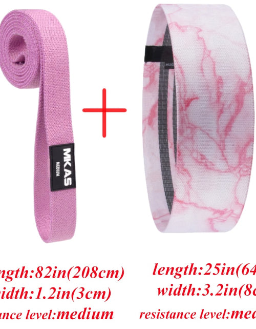 Load image into Gallery viewer, Resistance Bands Set Fitness Exercise Elastic Booty Bands Logo Training Workout Sport Yoga Strength Gym Equipment
