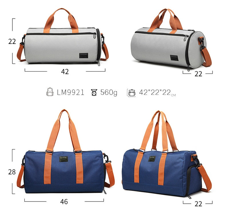 2021 NEW Men Gym Handbag For Training Bag Fitness Travel Storage bag Outdoor Sports Swim Women Dry Wet Gymtas Yoga Shoes Bag