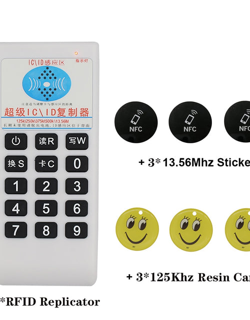 Load image into Gallery viewer, Handheld Frequency 125Khz-13.56MHZ Copier Duplicator Cloner RFID NFC IC Card Reader &amp; Writer Access Tag Duplicator 5577 Card
