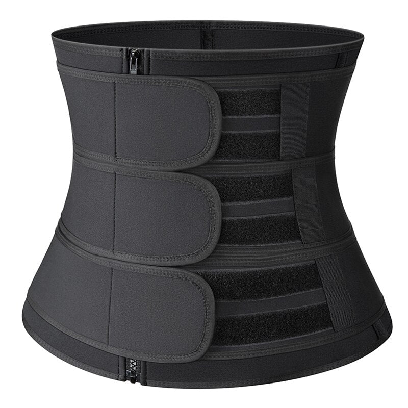 Men Body Shaper Neoprene Sauna Workout Waist Trainer Trimmer Belt for Weight Loss Sweat Belly Belt with Double Straps Shapewear