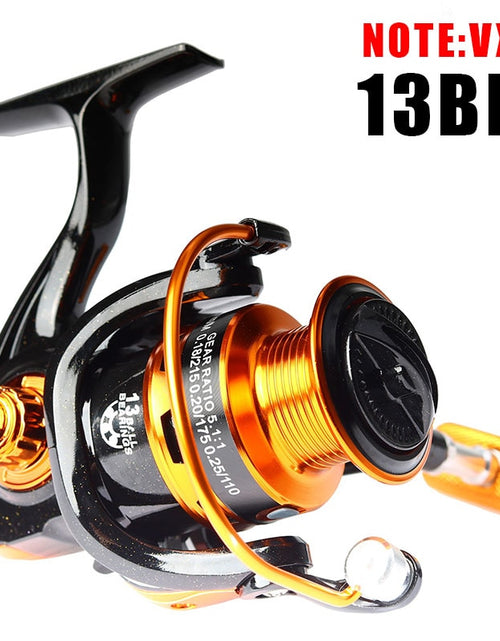 Load image into Gallery viewer, BAKAWA NEW Fishing Metal Spool Reel 1000~7000 Series 13 BB Accessories Metal Spool Spinning Wheel For Saltwater Carp Pesca
