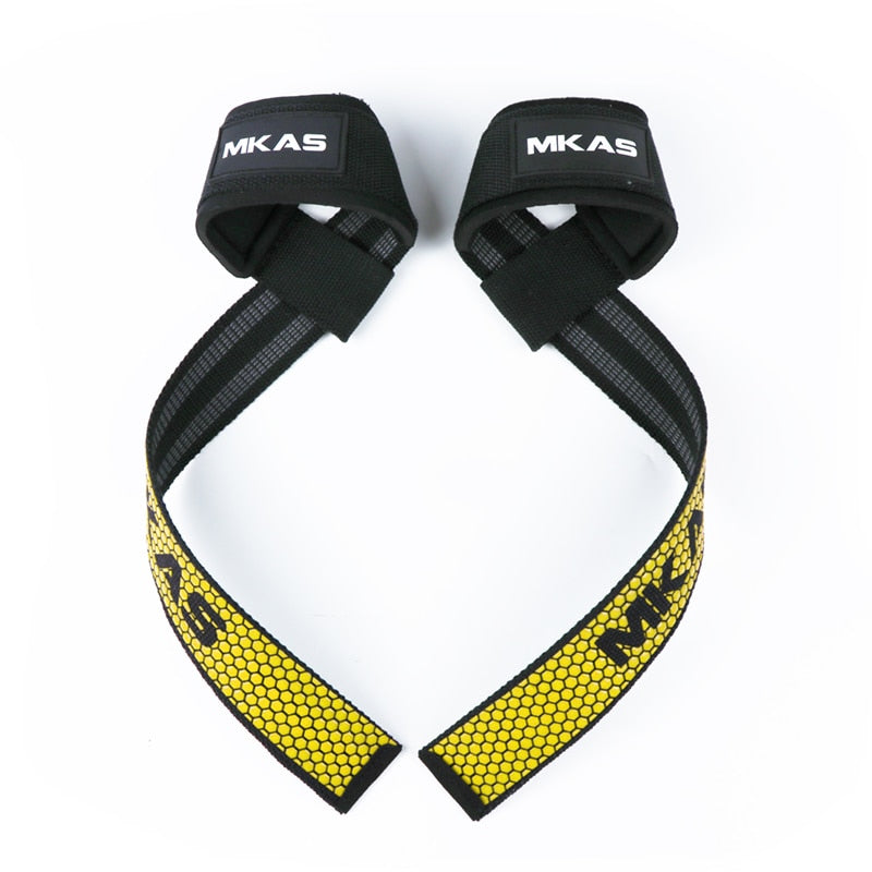 Weight lifting Wrist Straps Fitness Bodybuilding Training Gym lifting straps with Non Slip Flex Gel Grip