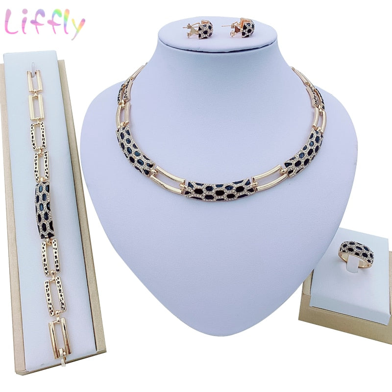 Dubai Costume Jewelry Sets for Women Luxury Bridal Nigerian Wedding African Beads Jewelry Set New Design