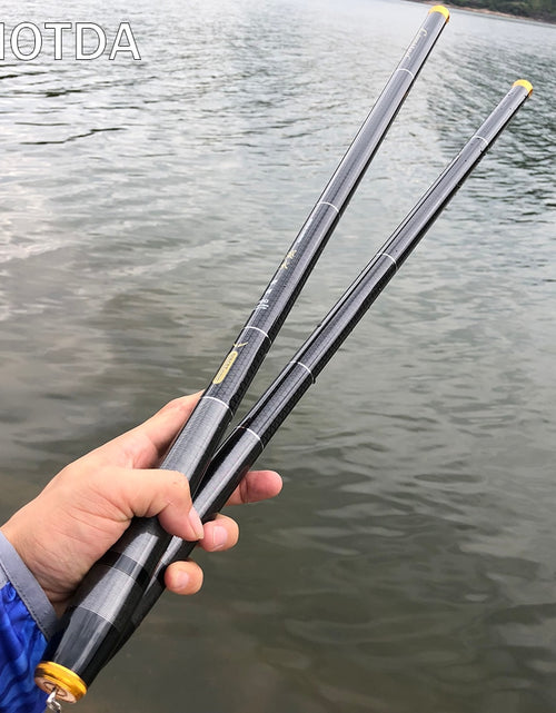 Load image into Gallery viewer, Carbon Fiber Fishing Rod Telescopic Ultra-light Hard Pole for Stream Freshwater Fishing Pole
