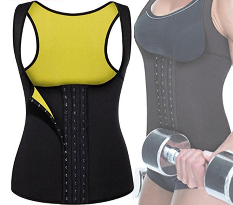 Women Shapewear Weight Loss Neoprene Sauna Sweat Waist Trainer Corset Tank Top Vest Sport Workout Slimming Body Shaper